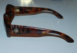 Винтаж, оригинальные солнцезащитные очки Rochas, Франция, имитация панцыря черепахи., фото №3