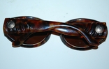 Винтаж, оригинальные солнцезащитные очки Rochas, Франция, имитация панцыря черепахи., фото №10