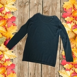 Кашемир теплый удлинённый женский свитер черный XL, photo number 3