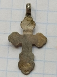 Старовинний срібний хрестик, фото №4