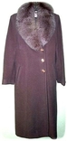 Зимнее женское пальто с меховым воротом., фото №2