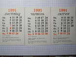 Набор календариков 1991г. ПО КРЫМУ. 12шт., фото №7