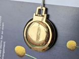 Swiss gold-plated watch pendant Juvenia, mechanical, vintage, photo number 5