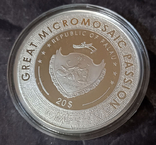 Монета микромозаика / Тамара де Лемпицка "Девушка с перчатками" / палау 2021, photo number 3