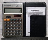 Винтажный калькулятор Assistant АС-1368 с паспортом, фото №2