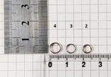 Кільця нікельовані подвійні 5 мм, сполучні заводні, для риболовлі Розмір: № 2., фото №3