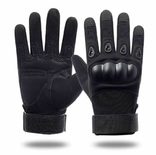 Тактичні рукавиці з закритими пальцями. Чорні (1470) L, фото №2