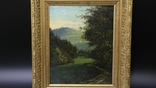 Forest landscape, oil on canvas, France, XIX century, photo number 4