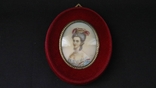 Antique portrait of a lady, ivory painting, France, XIX century, photo number 2