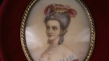 Antique portrait of a lady, ivory painting, France, XIX century, photo number 3