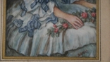 Portrait of the Empress of France Eugenie, pastel, watercolor, France, XIX century, photo number 5