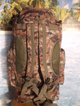 Рюкзак туристический камуфляжный х012 70 литров пиксель, фото №6