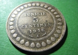 Туніс 5 сантимів 1916, фото №3