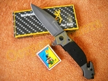 Нож тактический складной Browning Tactic Black G10 стропорез бита 23см, фото №3