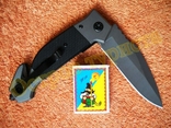 Нож тактический складной Browning Tactic Black G10 стропорез бита 23см, фото №7