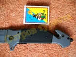 Нож тактический складной Browning Tactic Black G10 стропорез бита 23см, photo number 10