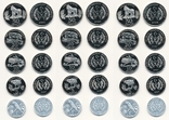 Saharawi Saharan ADR - 3 pcs x set of 5 coins 1 2 5 20 50 Pesetas 2020, photo number 2