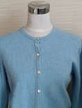 Lochmere Кашемировая теплая толстая кофта женская голубой меланж L, фото №4