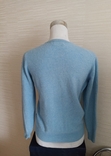 Lochmere Кашемировая теплая толстая кофта женская голубой меланж L, фото №5