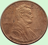 85.US two coins 1 cent, 2005 and 2016, photo number 3