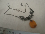 USSR necklace Silver 875 Royal Amber No. 4, photo number 9
