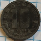 Австрия 10 грош 1948, фото №2