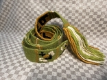 Односторонній зелений пояс з джмеликами і написом Житомир, фото №6
