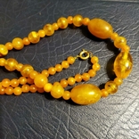Amber-colored beads, photo number 3