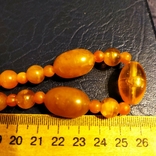 Amber-colored beads, photo number 5