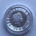 1 доллар Каймановы острова 2021 серебро, фото №3