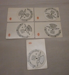 Календарі дискові з 1972 до 2000 років 9 штук., фото №4
