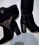 Women's boots, warm suede leather, photo number 4