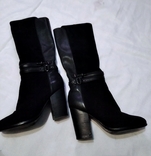 Women's boots, warm suede leather, photo number 5