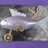 Композиция Рыба металлическая, фото №2