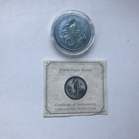 5 долларов 2014 Морской конёк Британские Виргинские Острова титан, фото №4