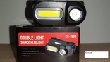 Аккумуляторный налобный фонарь POLICE KX1804 CREE-Т6 COB,XPE,зарядка USB,акб 18650, фото №3
