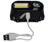 Аккумуляторный налобный фонарь POLICE KX1804 CREE-Т6 COB,XPE,зарядка USB,акб 18650, фото №5
