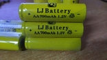 Пальчиковая аккумуляторная батарейка Ni-Cd AA 700 mAh 1,2V, 700 mAh, фото №2