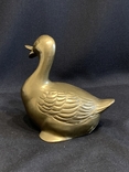 The figurine is voluminous and massive 550 grams Duck bronze Germany, photo number 3