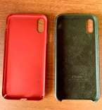 Два чехла Apple Iphone X черный оригинал красный, фото №3