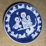 Настенная коллекционная тарелка на подарок Мамам. Royal Copengagen Дания 1974г, фото №2