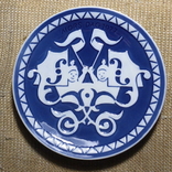 Настенная коллекционная тарелка день Мамы. Royal Copengagen. Дания 1977г, фото №2