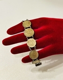 Silver bracelet made of coins, photo number 3
