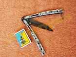 Нож бабочка в расцветке пиксель складной нож балисонг, фото №5