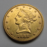 10 долларов 1888 г. США, photo number 4