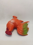 Rooster cockerel bird 13.5 cm price stamp factory ussr celluloid toy Celluloid, photo number 7