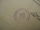 Закарпаття 1929 р документ Тячево двомовний штемпель, фото №3