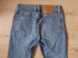 Модные мужские зауженные джинсы Levis 519 оригинал в хорошем состоянии, photo number 7