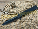 Нож складной выкидной стилет Sog полуавтомат c клипсой реплика, фото №2