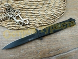 Нож складной выкидной стилет Sog полуавтомат c клипсой реплика, фото №8